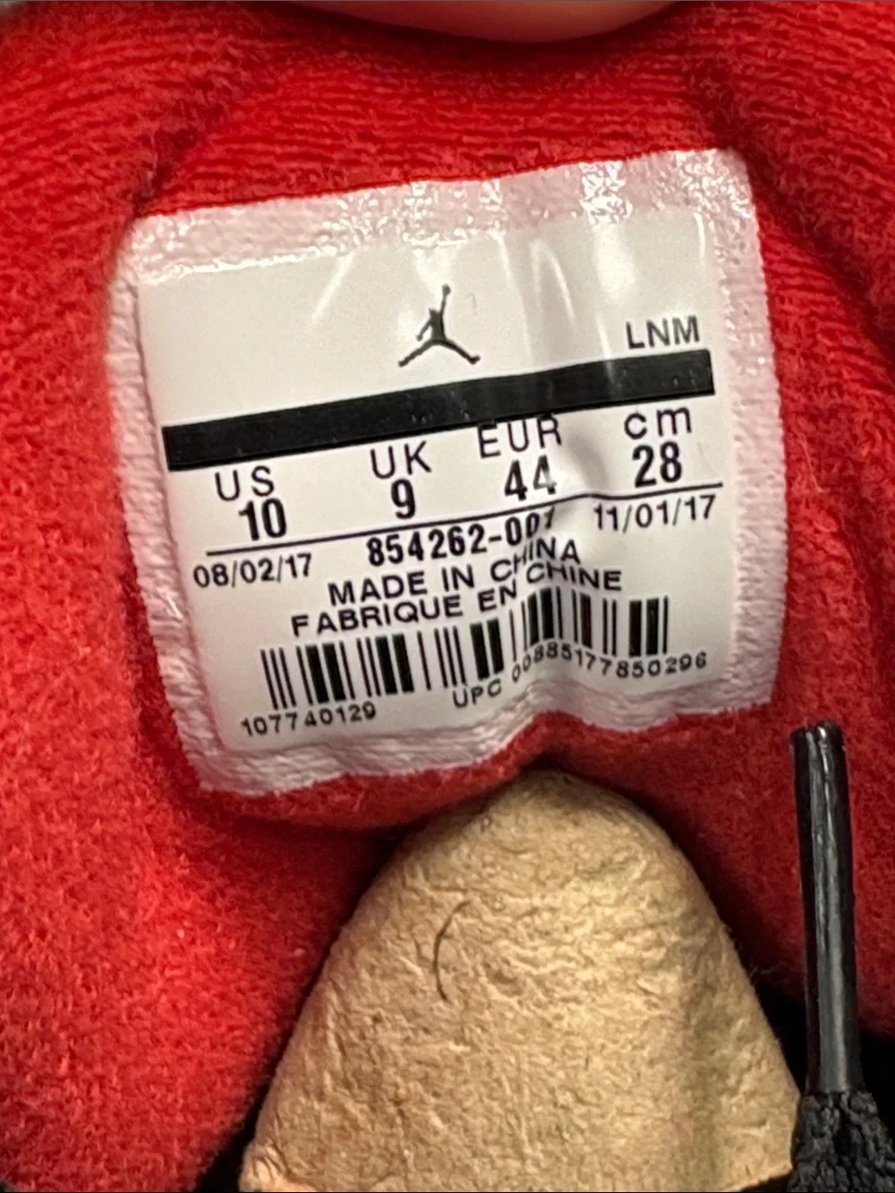 Air Jordan 3 Retro OG “Black Cement” 2018 Men’s Size 10 854262-001 (In OG Box)